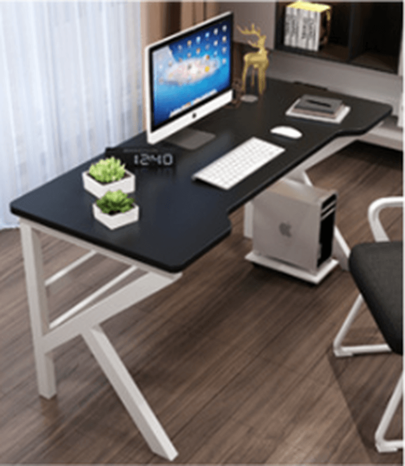 Office Computer Desk K-Shaped Design 32" Desktop Simple and Modern Style for Home Office - MRSLM