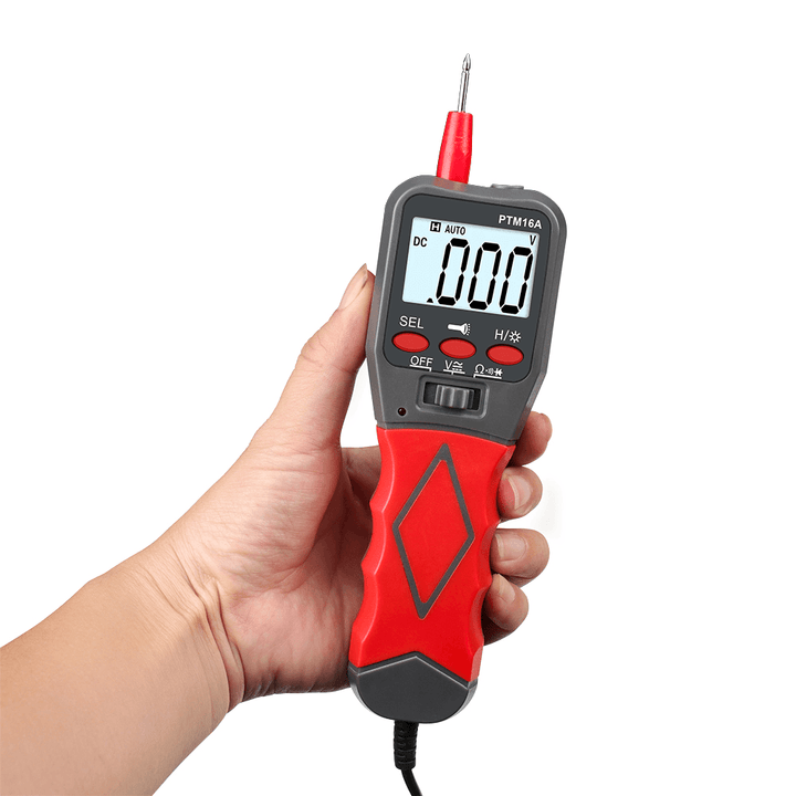 PTM6A Automatic Range Digital Multimeter with Backlight AC DC Voltage Resistance Frequency Temperature Tester - MRSLM