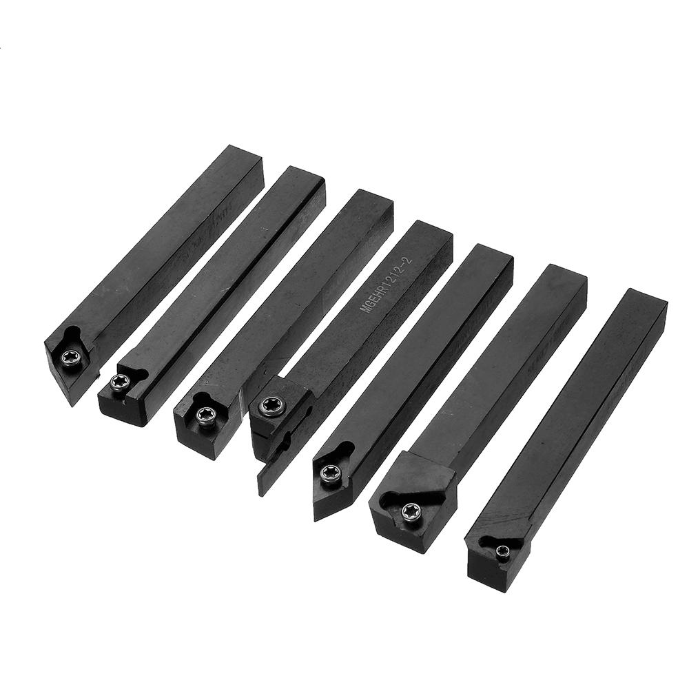 21PCS 12Mm Carbide Inserts Turning Tool Holder Boring Bar DCMT CCMT with Wrenches for CNC Lathe Cutter Tools - MRSLM