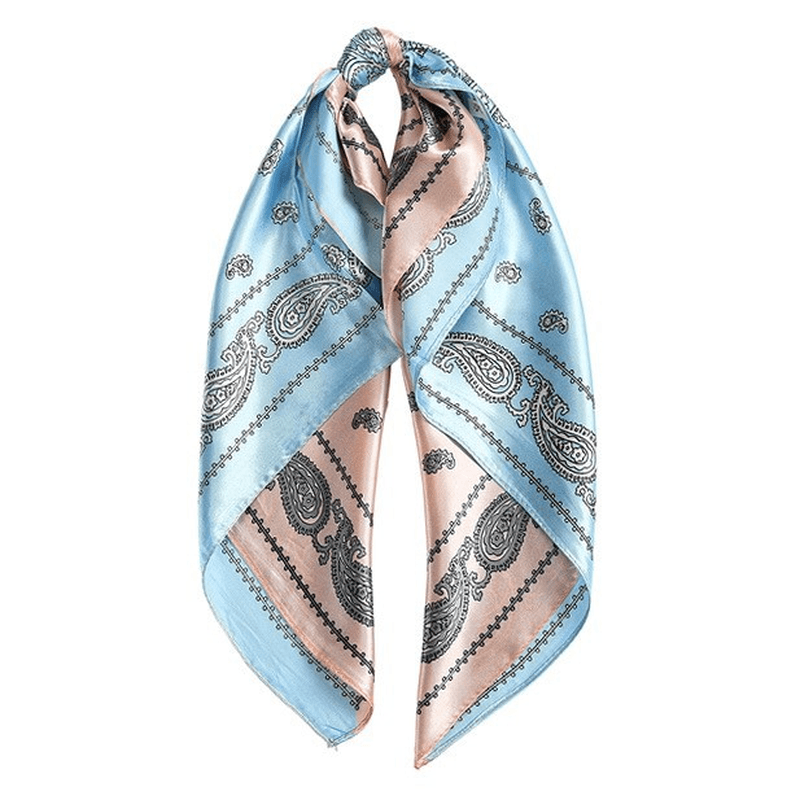 Fashion Women'S Color Matching Printed Hair Scarf - MRSLM