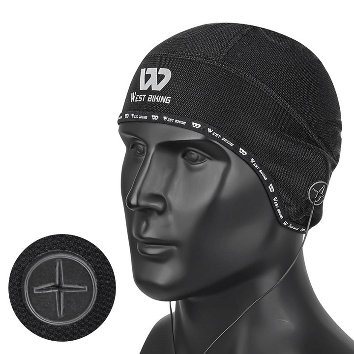 WEST BIKING Winter Sport Skull Caps with Headphone Plug Anti-Uv Windproof Thermal Cycling Helmet Hat Ski MTB Bike Bandana Headband Motorcycle Headwear - MRSLM