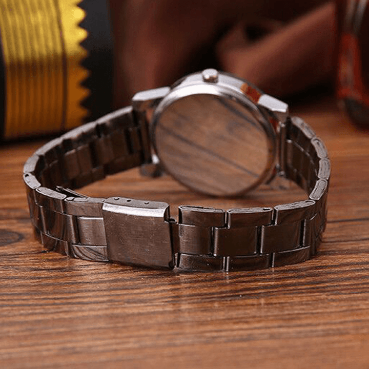 Fashion Casual Waterproof Stainless Steel Strap Men Quartz Watch - MRSLM