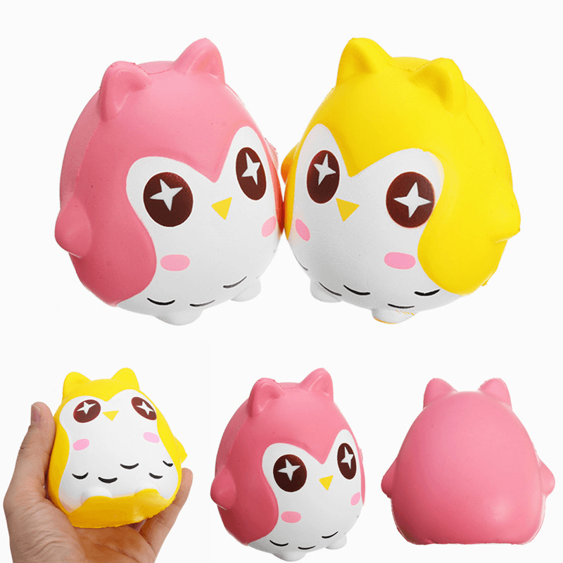 Squishy Owl 10Cm Soft Sweet Cute Bird Animals Slow Rising Collection Gift Decor Toy - MRSLM