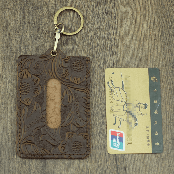 Hand-Carved Bus Card Package Meal Card Protection Certificate Package Wallet - MRSLM