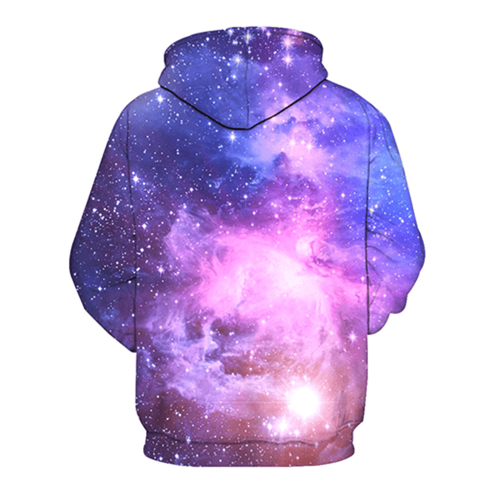 Starry Sky Digital Pocket Long Sleeve Sweatshirt - MRSLM