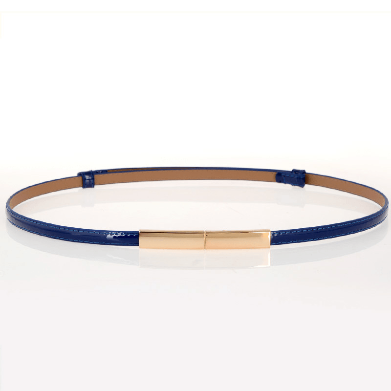 Ladies Simple and Versatile Leather Fashion Thin Belt - MRSLM