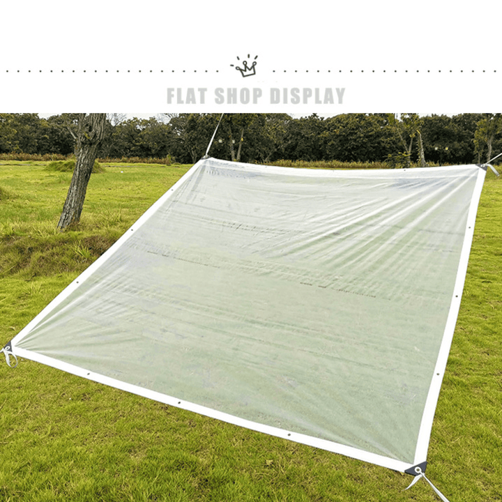 Garden Patio Clear Plant Canopy Sunshade Rain Cover Waterproof Windproof - MRSLM