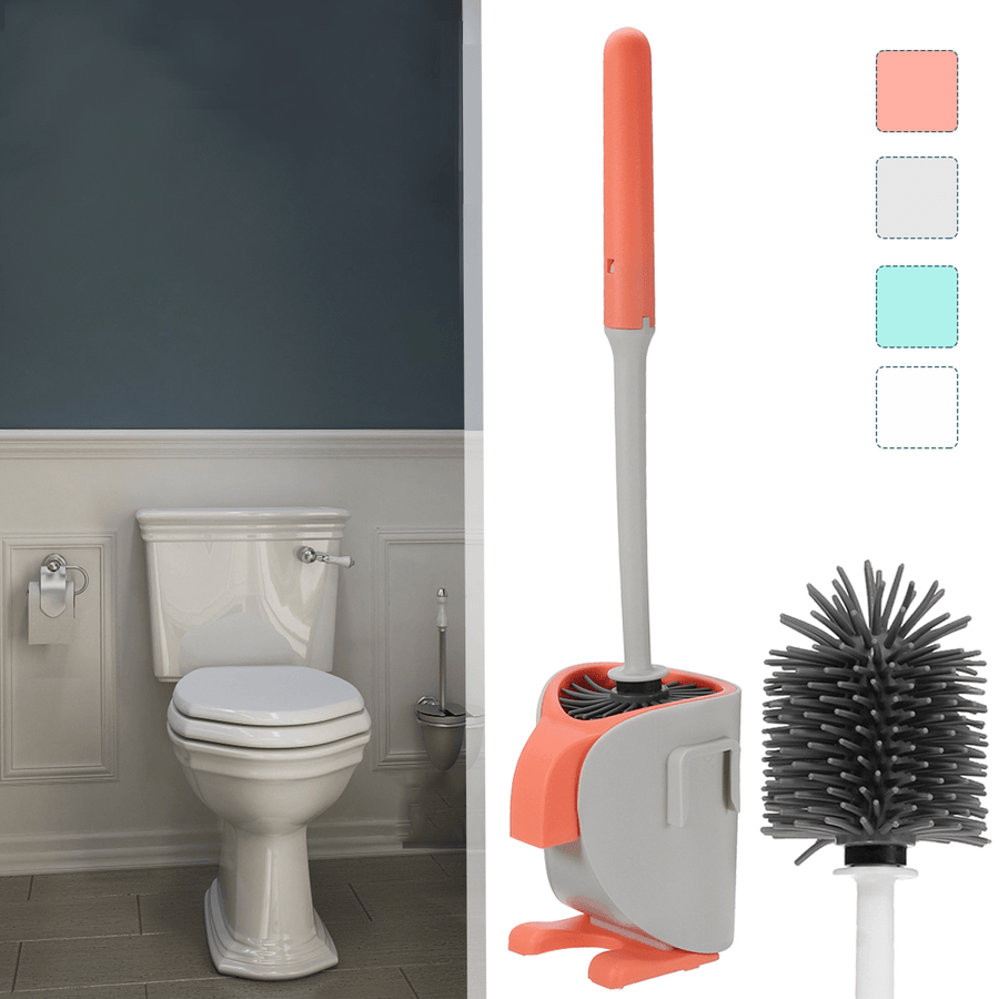 Long Handle Toilet Brush Toilet Brush Holder Bathroom Brush Fashion Toilet Brush for Home Sanitary Ware Cleaning Tools - MRSLM