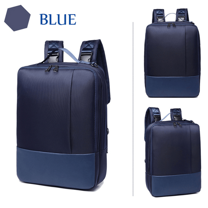 16.5Inch Laptop Multifunctional Men Nylon Backpack Business Travel Handbag Crossbody Bag - MRSLM