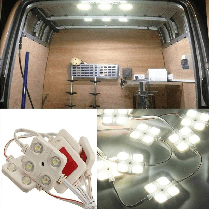 4Led/Pcs Interior Lights Kit for Trailer Lorries Sprinter Ducato Transit Car Roof Light Kit Van Interior Ceiling Light - MRSLM