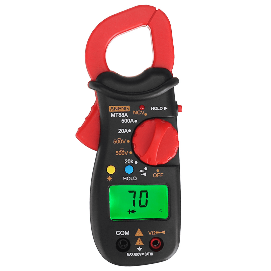 ANENG MT88A Digital Clamp Meter Multimeter DC/AC Voltage AC Current Tester Frequency Capacitance NCV Tester Measuring Tool - MRSLM