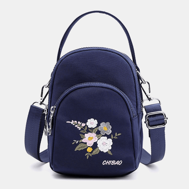 Women Fashion Flowers Pattern Shoulder Bag - MRSLM