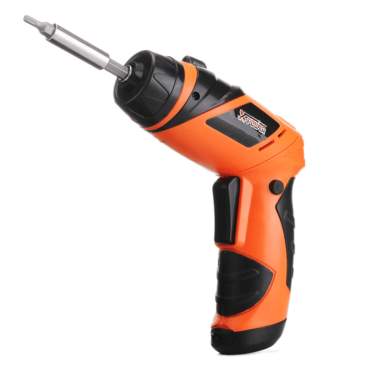6V Foldable Electric Screwdriver Power Drill Battery Operated Cordless Screw Driver Tool - MRSLM