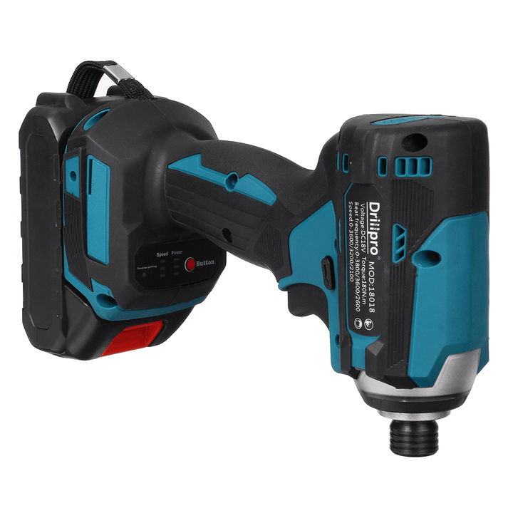 Drillpro 3 Light Brushless Electric Screwdriver Cordless Rechargeable Power Tool W/ 1/2Pcs Battery Also for Makita 18V Battery - MRSLM