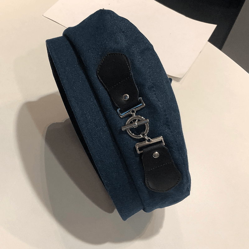Iron Chain Belt Beret Hat Retro All Match - MRSLM