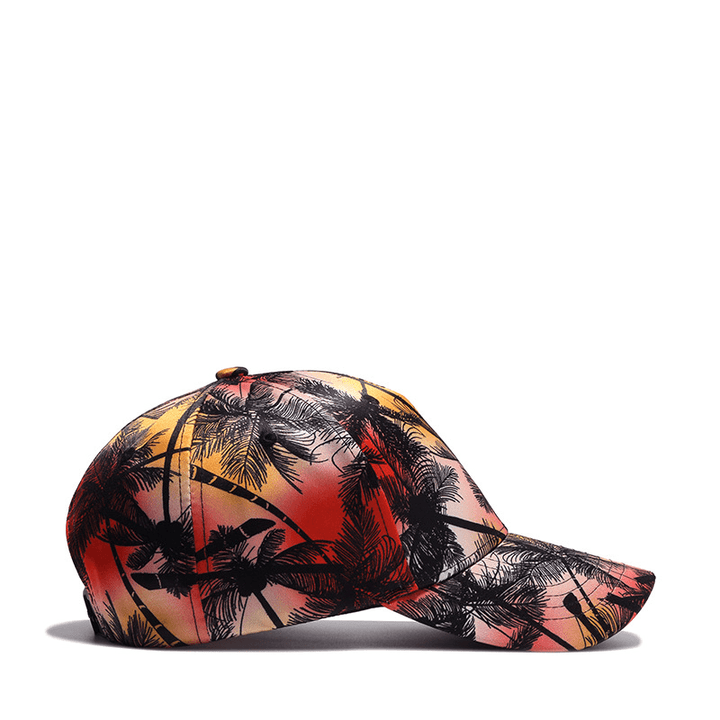 Printed Coconut Pattern Curved Cap - MRSLM