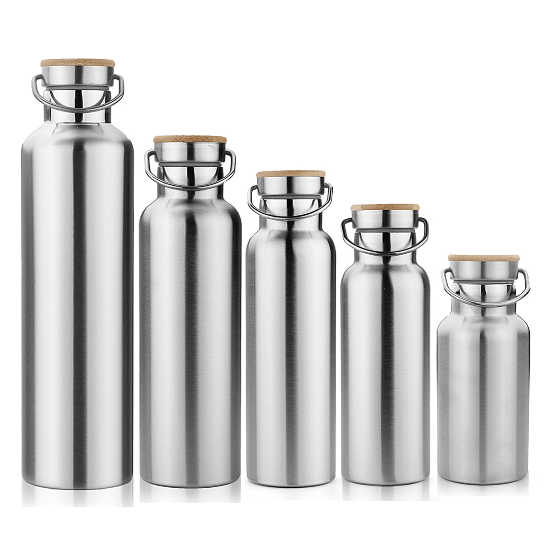 350/500/650/700/1000Ml Stainless Steel Water Bottle Portable Drink Vacuum Insulated Cup for Cycling Camping Fishing - MRSLM