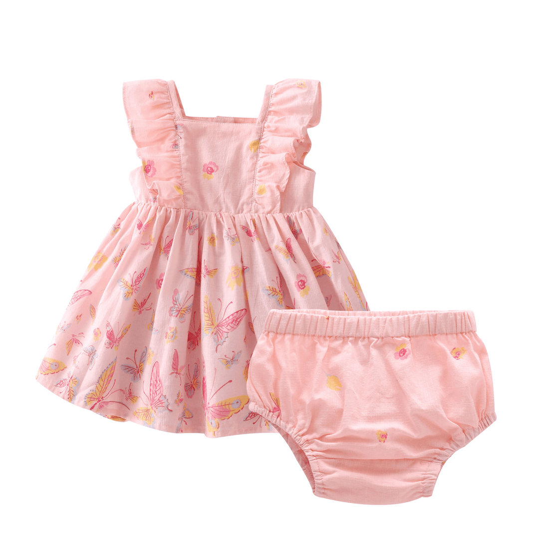 Children'S Wear New Summer Baby Skirt, Lovely Butterfly Dress, 0-1-2 Years Old Baby Dress - MRSLM