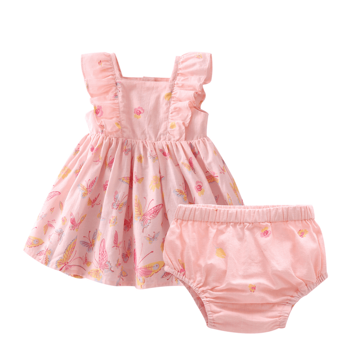 Children'S Wear New Summer Baby Skirt, Lovely Butterfly Dress, 0-1-2 Years Old Baby Dress - MRSLM