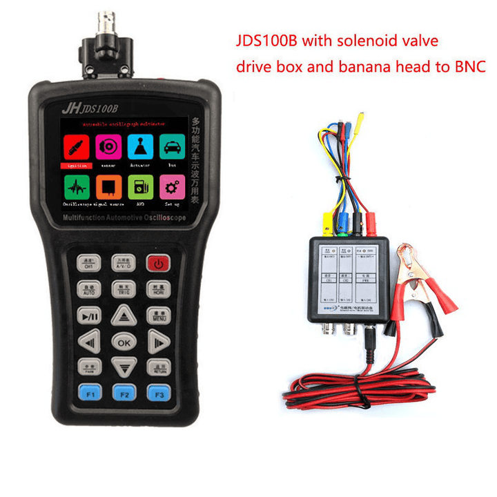 Jinhan JDS100 A/B/C Full Automatic Intelligent Digital Oscilloscope with 3.2-Inch High-Definition Color Screen 1Mhz Bandwidth Electronic Tester - MRSLM