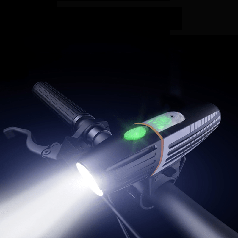 XANES® SFL21 650LM T6 LED Bike Light 15H Running Time Smart Light Sensing Stepless Dimming Battery Display 2200Mah Large Capacity Battery USB Rechargeable IPX6 Waterproof - MRSLM