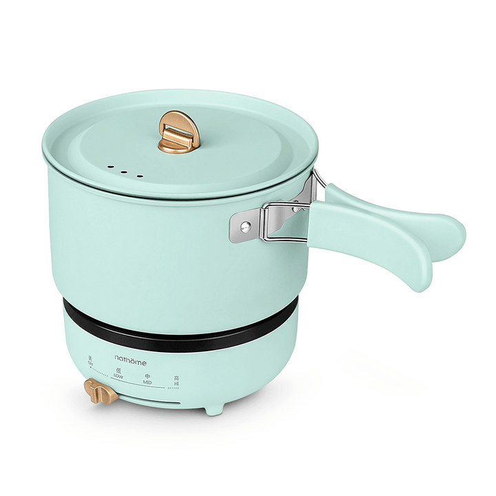 Nathome NDG01 500W 1.2L 1-2 People Electric Caldron Detachable Non-Stick Cooking Pot Hotpot Cooker Outdoor Travel - MRSLM