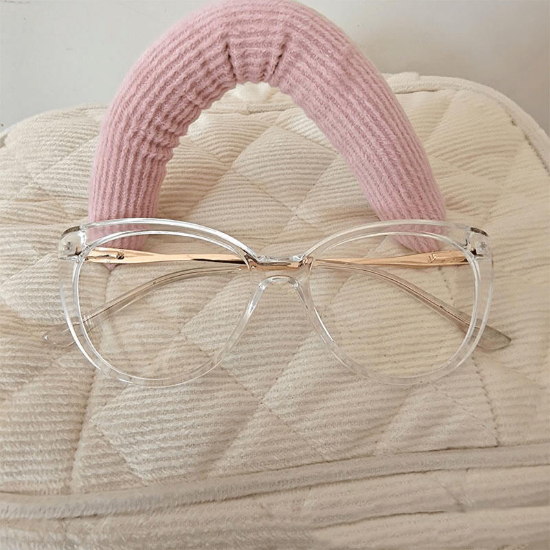 Metal Cross Flat Mirror - Fashionable Butterfly Frame Glasses in Multiple Colors - MRSLM