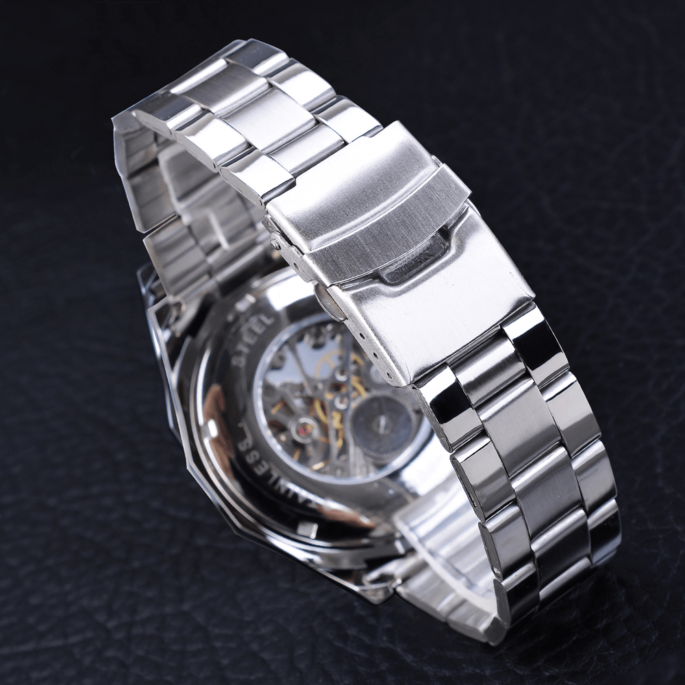 Forsining S101 Fashion Men Watch 3ATM Waterproof Luminous Display Mechanical Watch - MRSLM