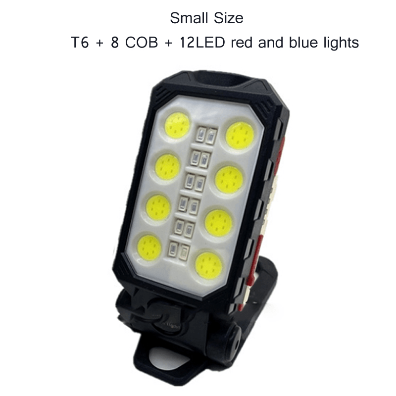 4-Modes COB T6 Leds Ultra Bright Foldable Camping Lamp Super Bright Portable Survival Lanterns with Magnet Bracket Outdoor Waterproof Emergency Work Light - MRSLM