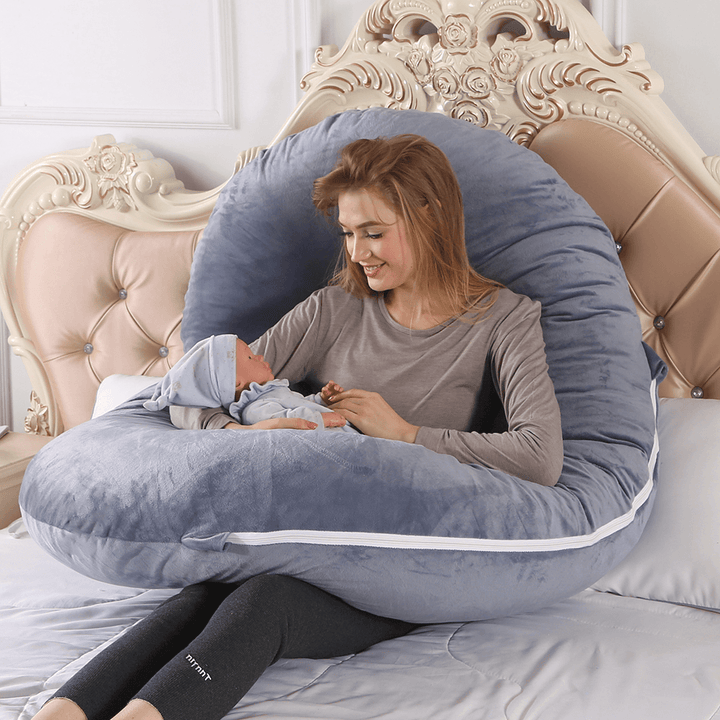 140 X 70Cm Full Body U Shape Pillow Soft Breathable Sleeping Support Pillow for Side Sleepers - MRSLM