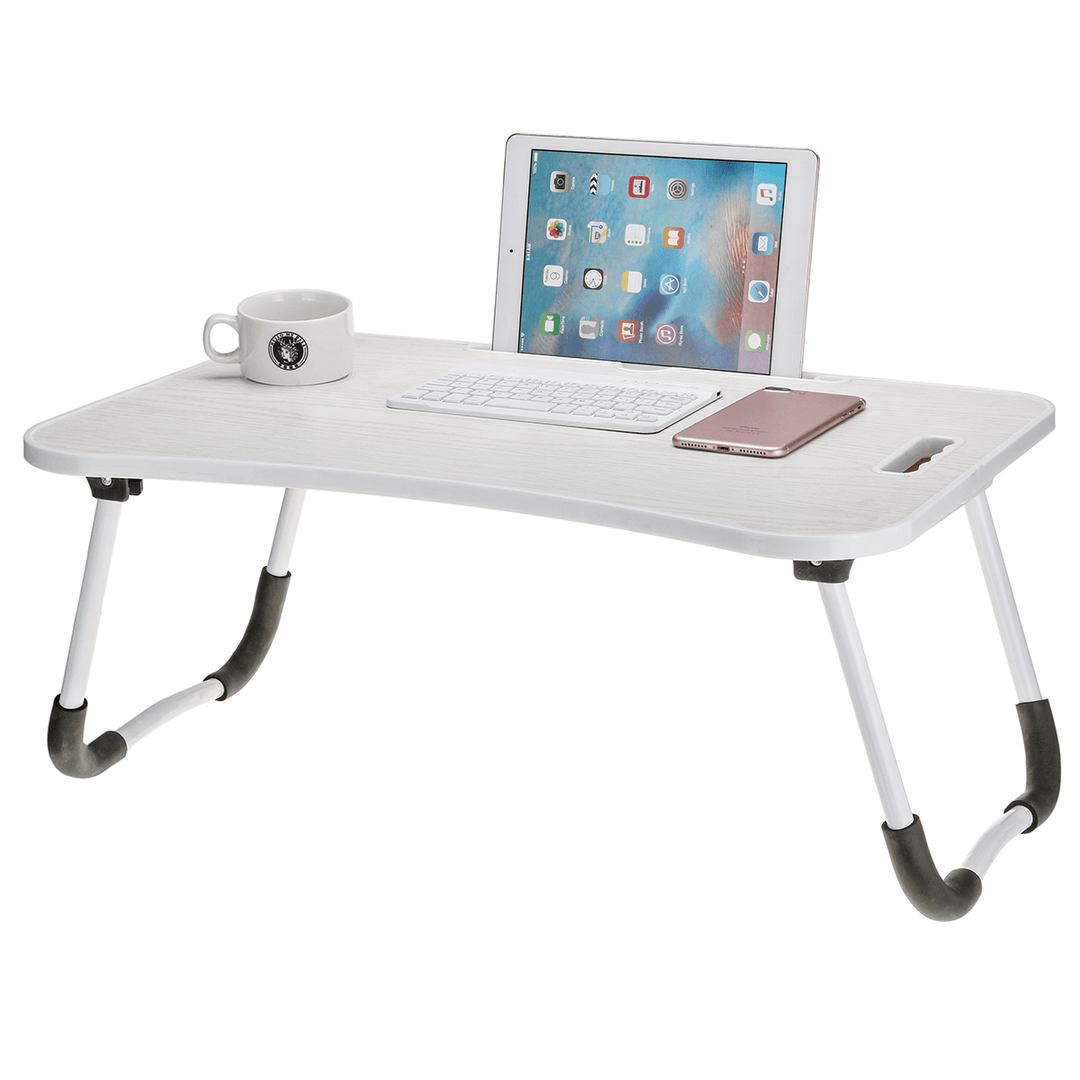 Foldable Laptop Lap Tray Folding Desk Computer Table Sofa Notebook Breakfast Bed - MRSLM