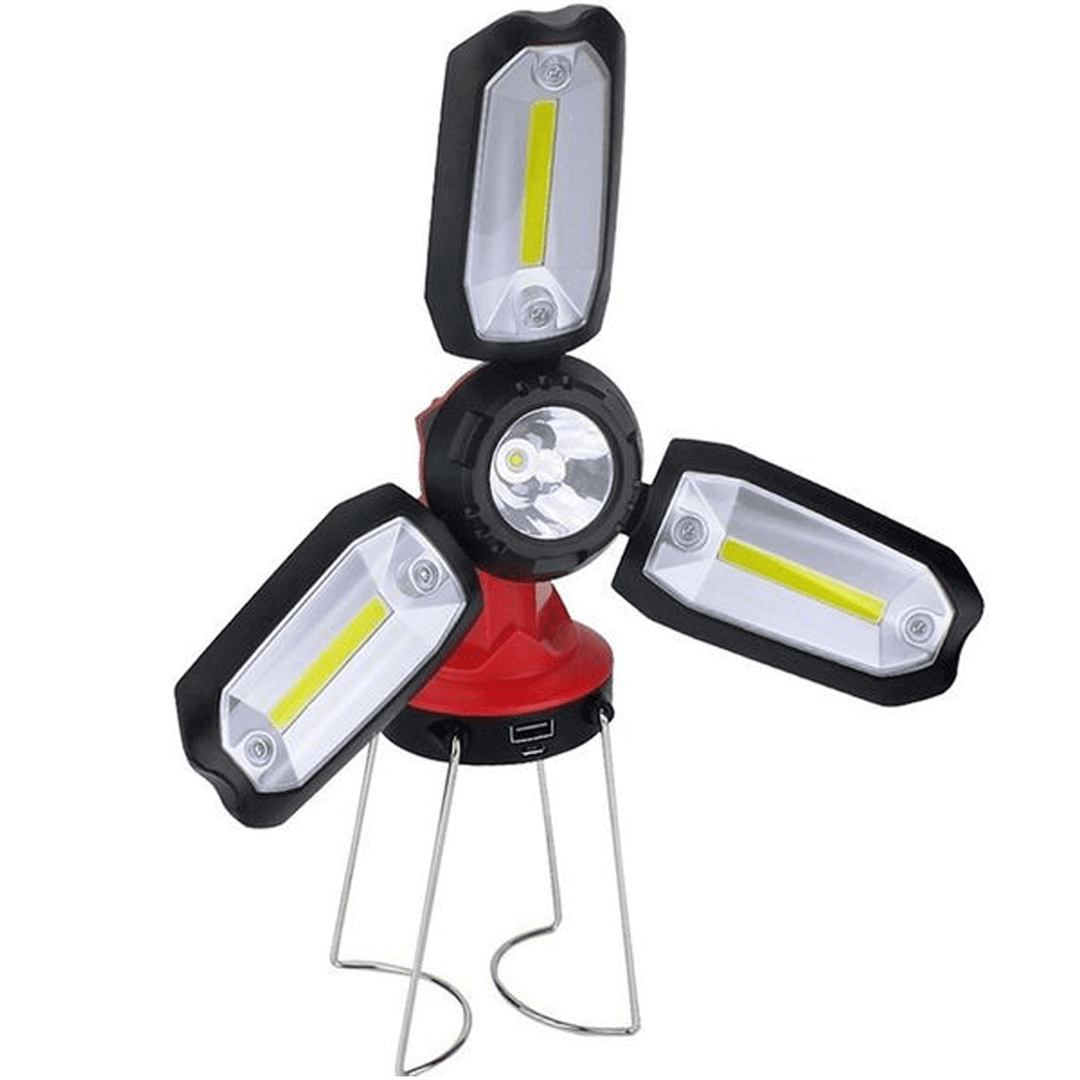 1200Mah Camping Light USB Charging Multi-Angle Adjustable 6 Modes LED Flashlight Emergency Lantern - MRSLM