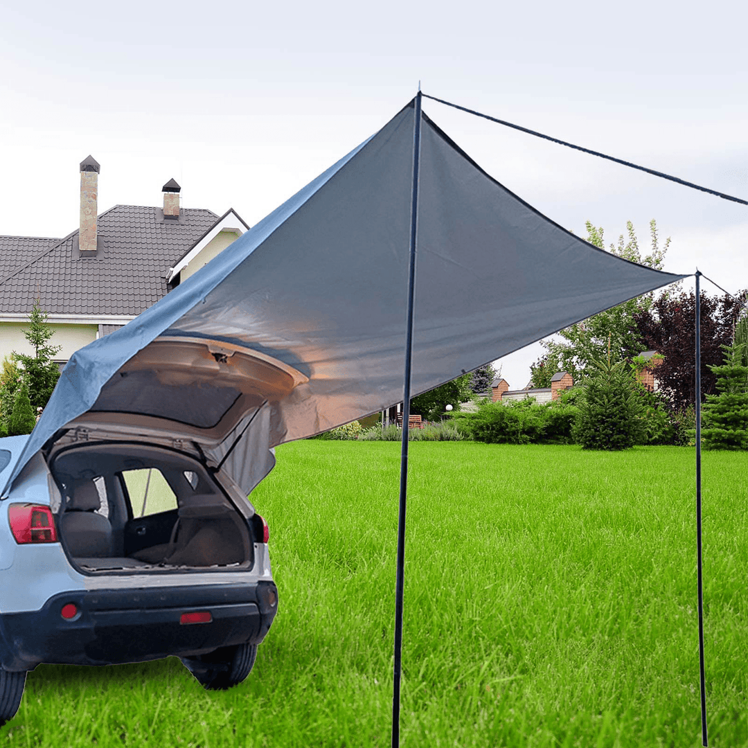 Ipree® Car Rear Rooftop Tent Waterproof Car Side Awning Tent Sun-Shelter Truck Canopy Camping Travel - MRSLM