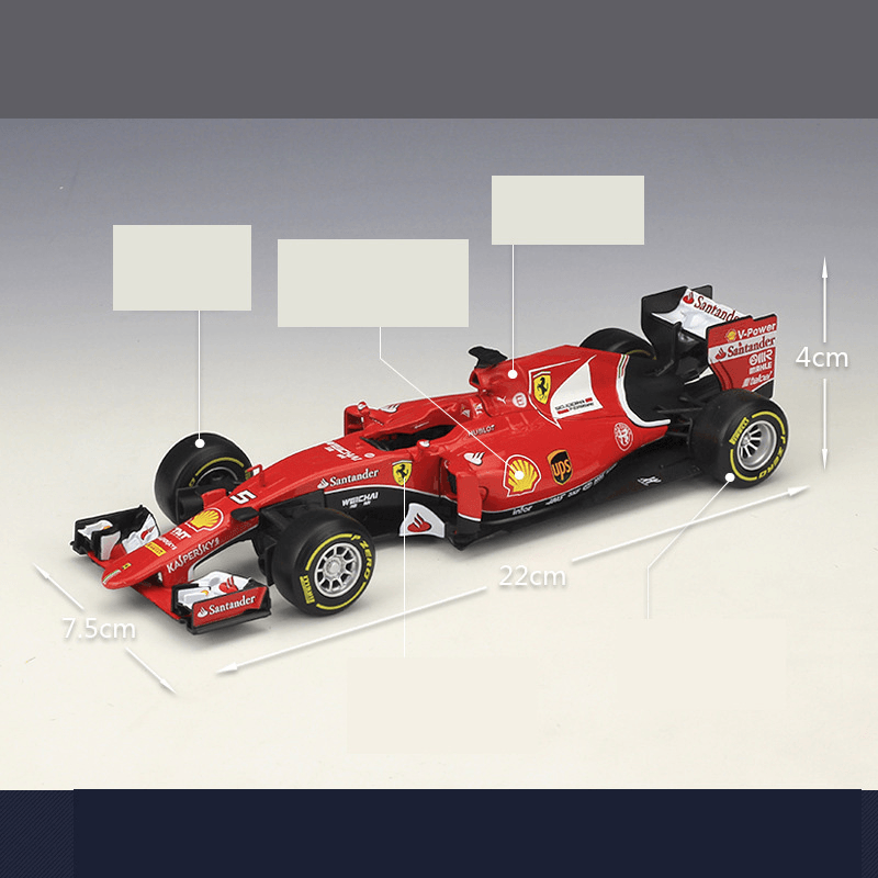 1 24F12015 Ferrari Sf15-T Formula One Racing Alloy Simulation Car Model - MRSLM