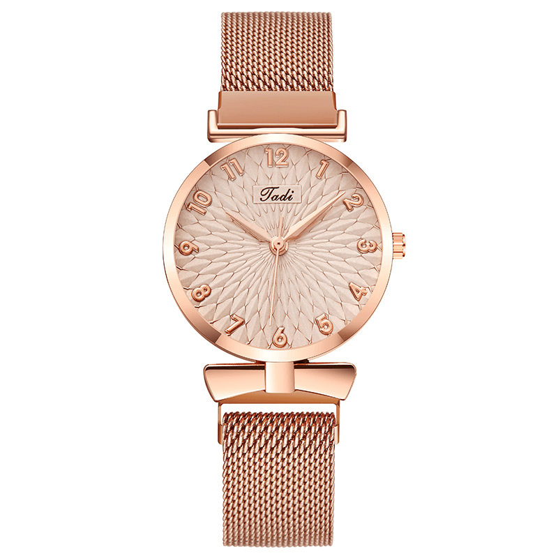 Deffrun A0503 Casual Elegant Design Women Wrist Watch Full Alloy Quartz Watch - MRSLM