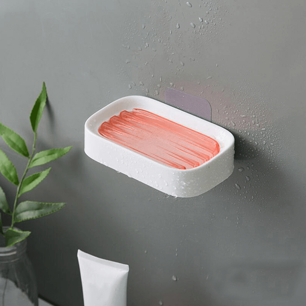 Double-Layer Soap Holder Plastic Shower Soap Dish Non-Slip Draining Tool Drainage Household Soap Box for Bathroom Accessories - MRSLM