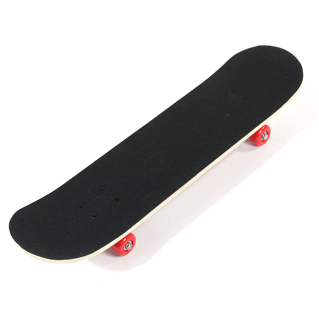 31Inch Skateboard Scooter Deck with PVC Wheel High Impact Skate Board Ideal for Beginner and Pro - MRSLM