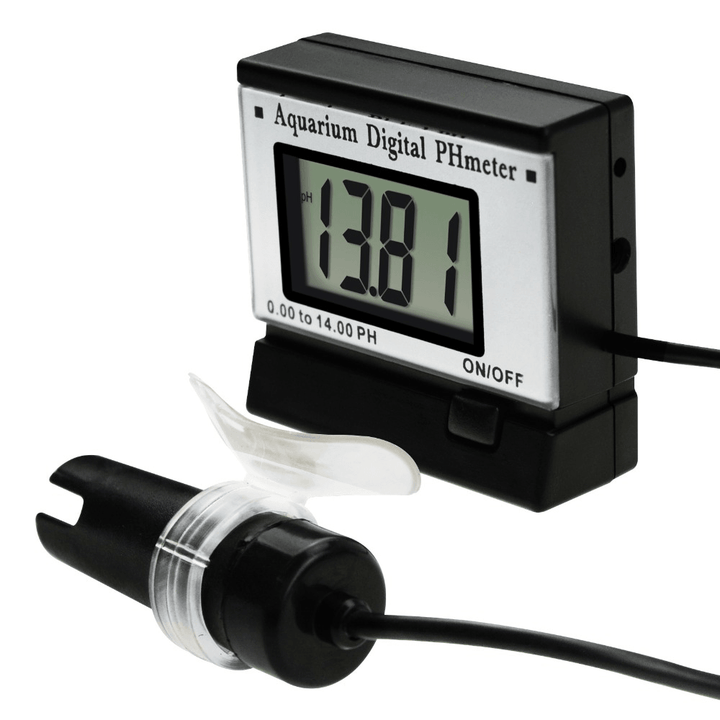 Digital PH Monitor Meter ATC 0.00 to 14.00Ph with Cable Electrode Probe Water Quality Monitoring Tester Kit Aquarium - MRSLM