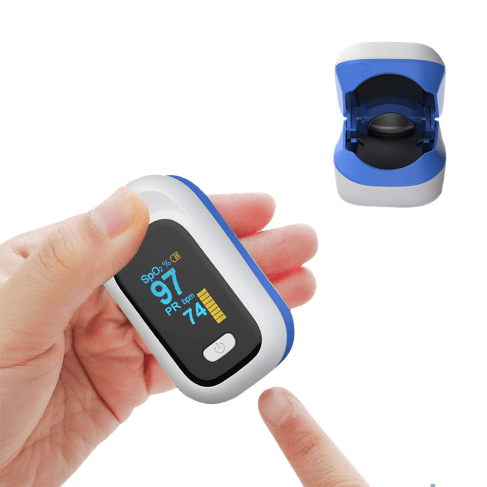 BOXYM YK-80X Mini OLED Finger-Clamp Pulse Oximeter Home Heathy Blood Oxygen Saturation Monitor - MRSLM