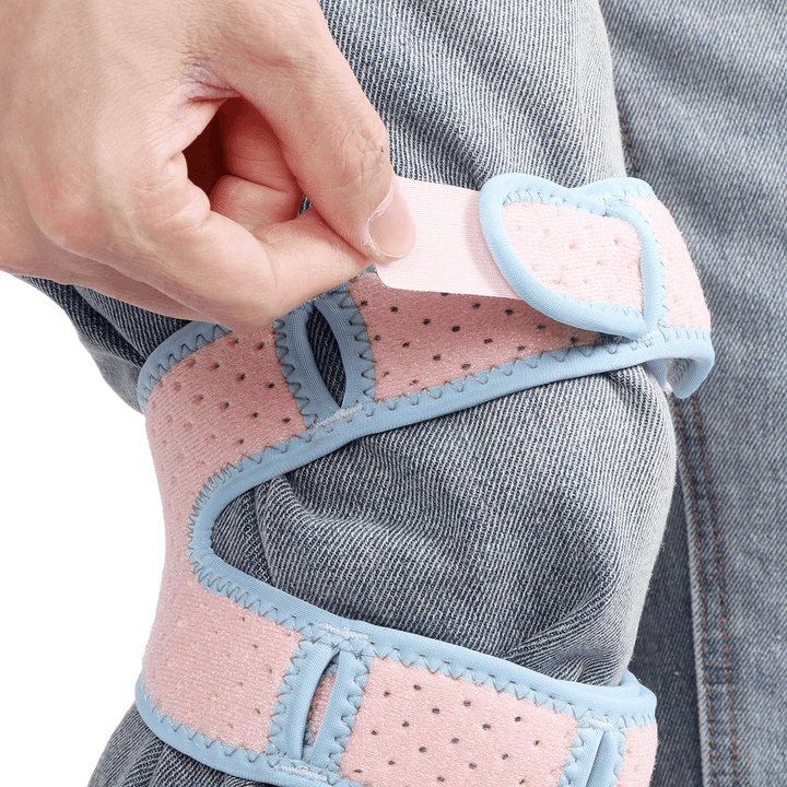 1 Pc Knee Support Adjustable Breathable anti Bump Pain Relief Knee Wrap Sleeve Pad Leg Protector Outdoor Fitness Sport - MRSLM