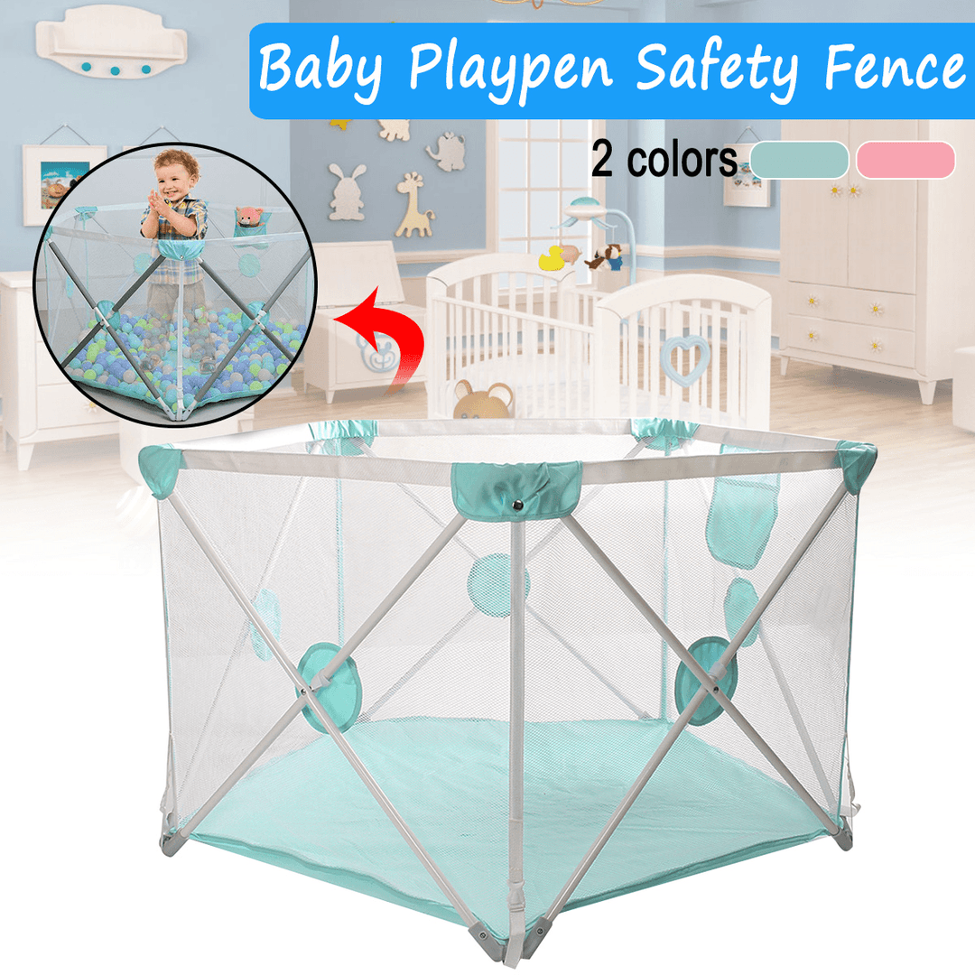 110*72*73 Cm Children Playpen Safety Fence Baby Playpen Fence Safety Barrier for 0-6Y Kids Children Playpen Newborns Game Playpen Tent for Infants Decorations - MRSLM