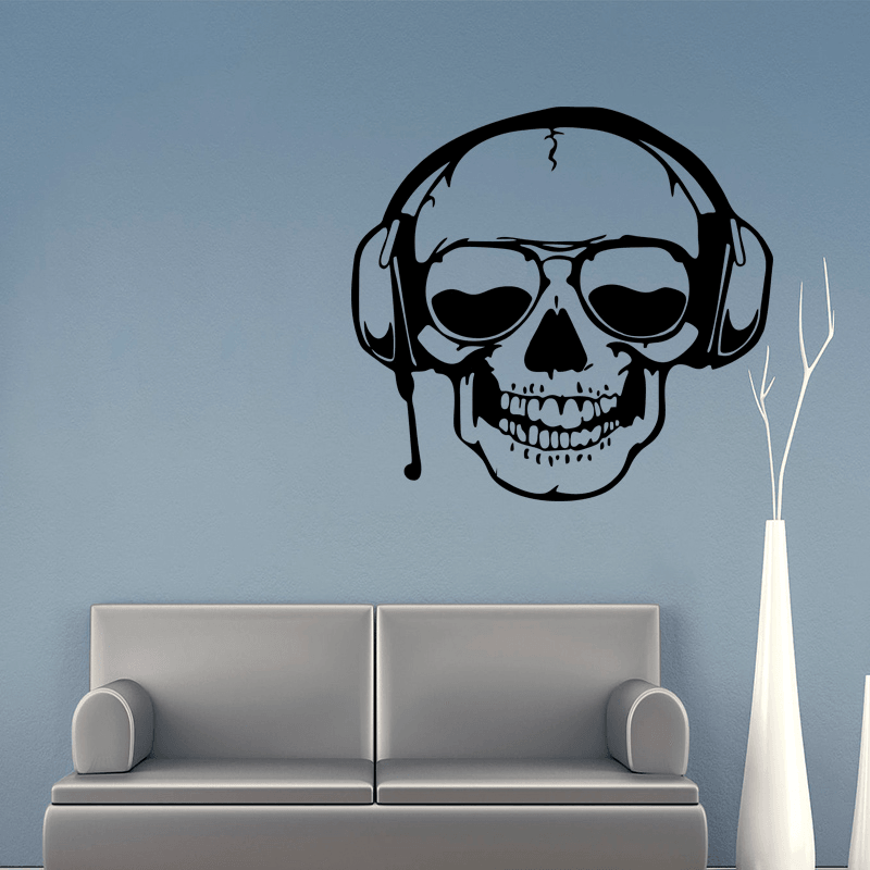 Miico FX3003 Cartoon Sticker Wall Sticker Halloween Sticker Removable Wall Sticker Room Decoration - Skull - MRSLM