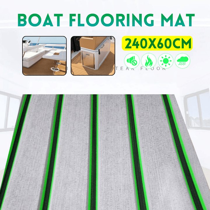240*60 CM Boat Floor Mat EVA Boat Sheet Marine Flooring Carpet - MRSLM