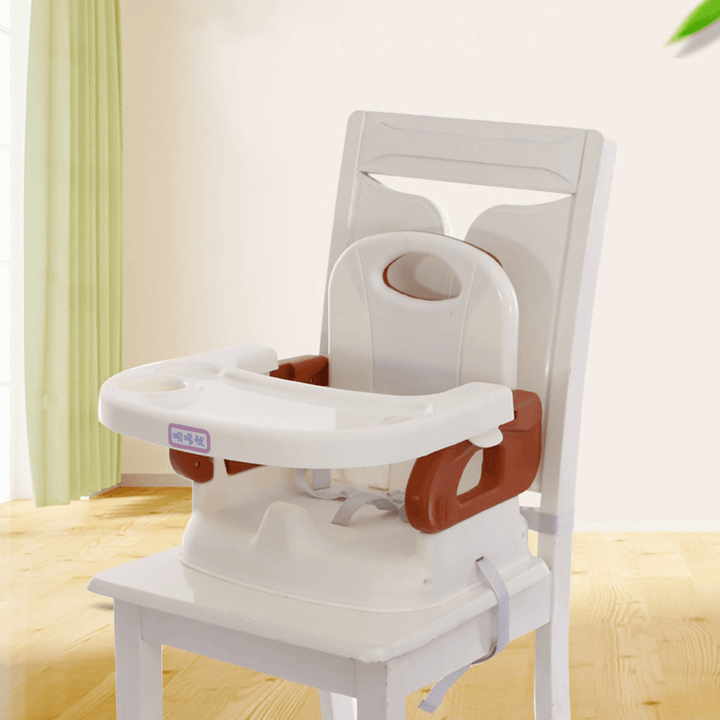 Children'S Dining Called Chair with Plate Tray Baby Eating Table Folding Portable Chair Table Back Baby Stool Supplies - MRSLM