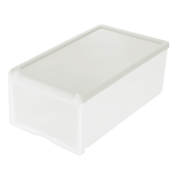 Plastic Clear Drawer Home Shoe Storage Box Stackable Organiser Foldable Case Shoe Racks - MRSLM