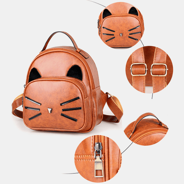 Women Crossbody Bag Cat Pattern Handbag Crossbody Bag Backpack for Date Outdoor - MRSLM