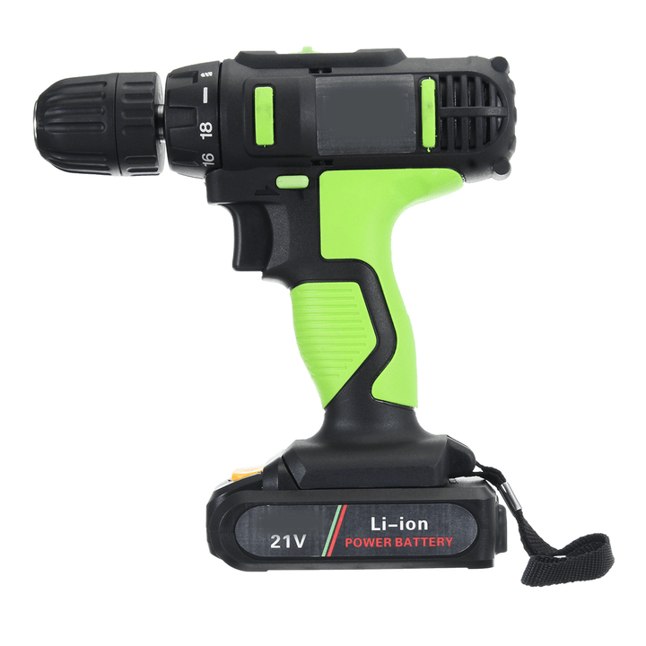 21V Li-Ion Electric Screwdriver Rechargeable Electric Charging Power Drill Two Speed 30-45Nm - MRSLM