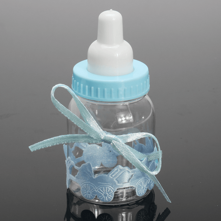 12Pcs Fillable Bottles Candy Box Baby Shower Baptism Party Favour Christening - MRSLM