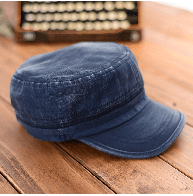 Visor Hats Made of Old Washed Flat Top - MRSLM