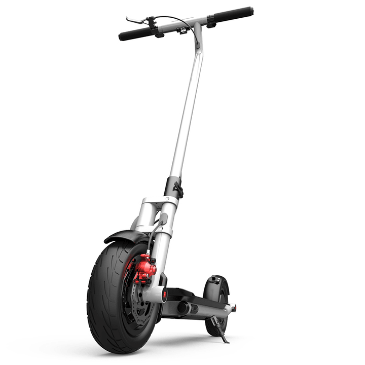 NEXTDRIVE N-7 300W 36V 10.4Ah Foldable Electric Scooter with Saddle for Adults/Kids 32 Km/H Max Speed 18-36 Km Mileage White - MRSLM